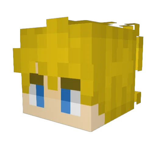 Abdimon Minecraft avatar head, 3D render