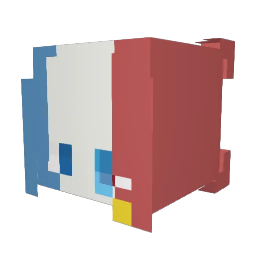 Abdnx Minecraft avatar head, 3D render