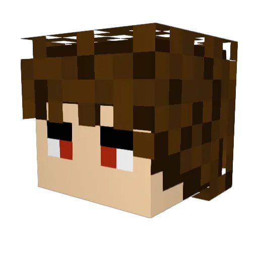 AbdulMasieh Minecraft avatar head, 3D render