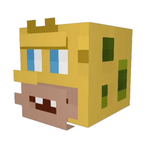 Abdulestla Minecraft avatar head, 3D render