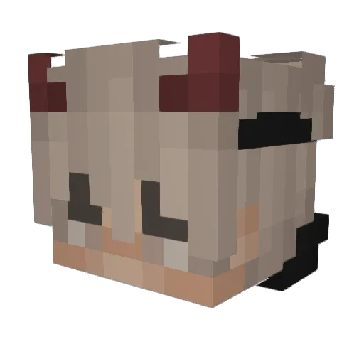 Abdulhak_ Minecraft avatar head, 3D render