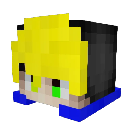AbdullahAkkaya Minecraft avatar head, 3D render