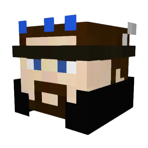 Abdullah_nj Minecraft avatar head, 3D render