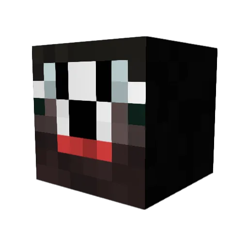 Abdullahbinadwan Minecraft avatar head, 3D render