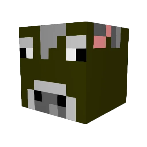 AbeLincon95 Minecraft avatar head, 3D render