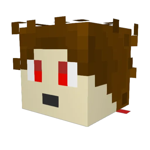 Abe__Froman Minecraft avatar head, 3D render
