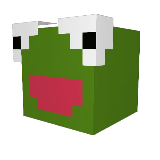 AbelBCN Minecraft avatar head, 3D render