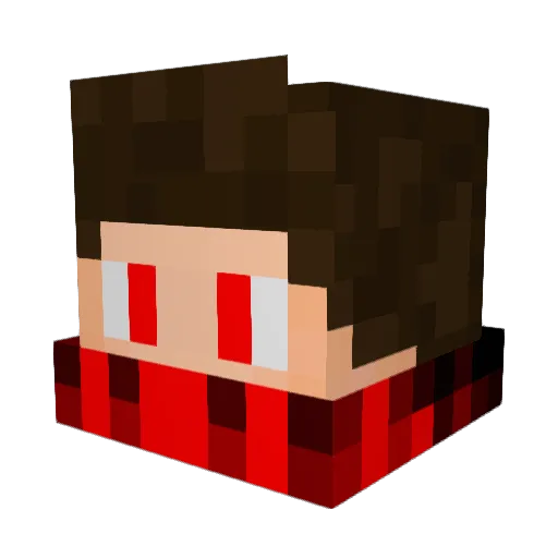 AbelDesigns Minecraft avatar head, 3D render