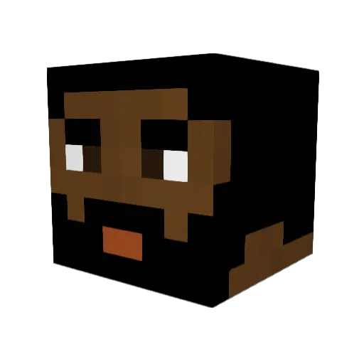 Abeldank Minecraft avatar head, 3D render