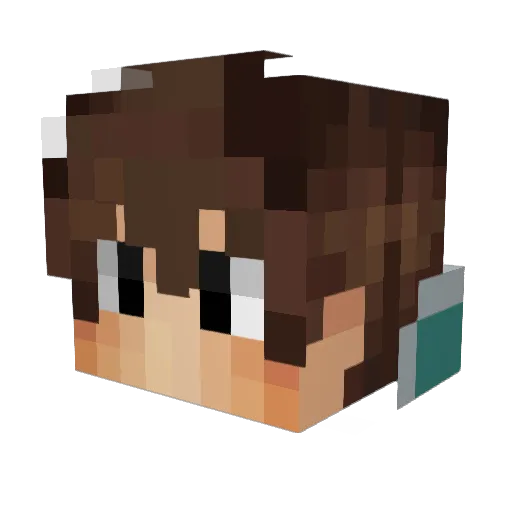 Abelindra Minecraft avatar head, 3D render