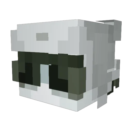Abelsito_ Minecraft avatar head, 3D render