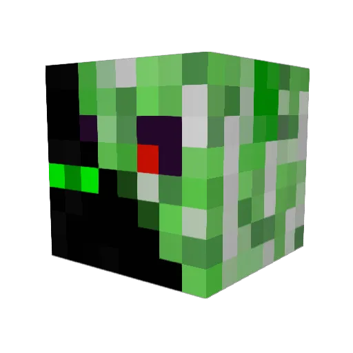 Abenante Minecraft avatar head, 3D render