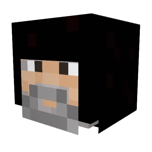 Aberdenis Minecraft avatar head, 3D render