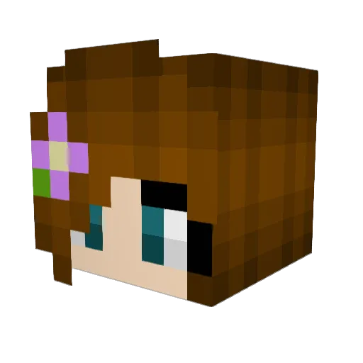 Abernin Minecraft avatar head, 3D render