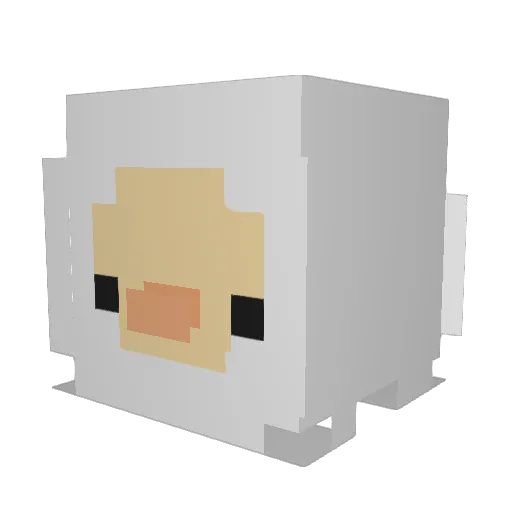 Abgehobener_HD Minecraft avatar head, 3D render