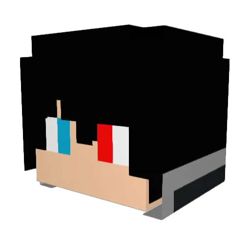 Abhi345 Minecraft avatar head, 3D render