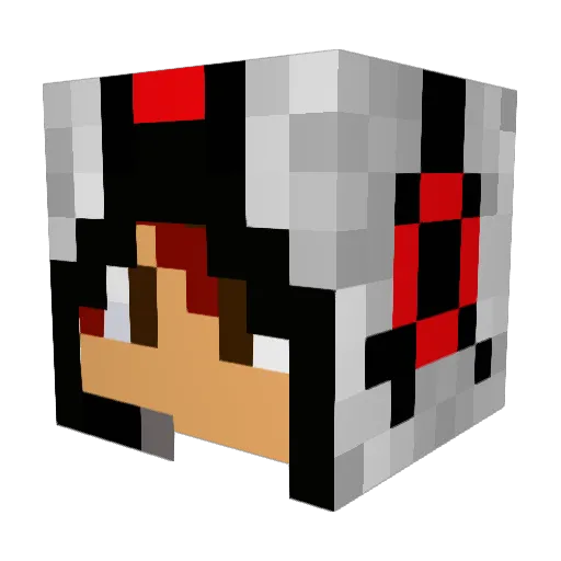 AbhilashMoses Minecraft avatar head, 3D render