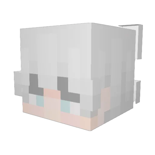Abhinavagupta Minecraft avatar head, 3D render