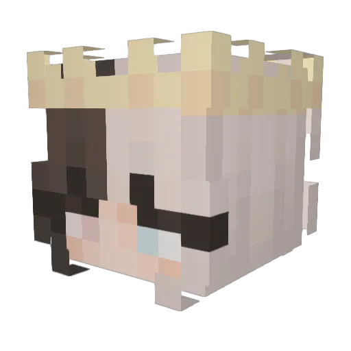 Abi2921 Minecraft avatar head, 3D render