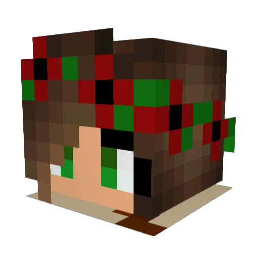 AbiEnMinecraft Minecraft avatar head, 3D render