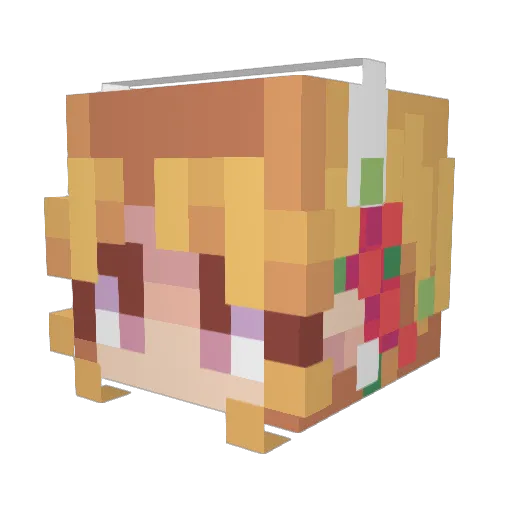 AbiEverdeen Minecraft avatar head, 3D render