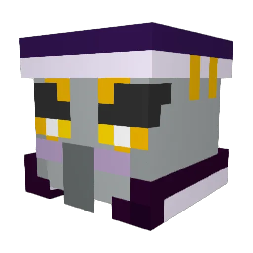 AbiReru Minecraft avatar head, 3D render