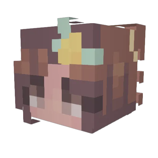 Abi_5071 Minecraft avatar head, 3D render