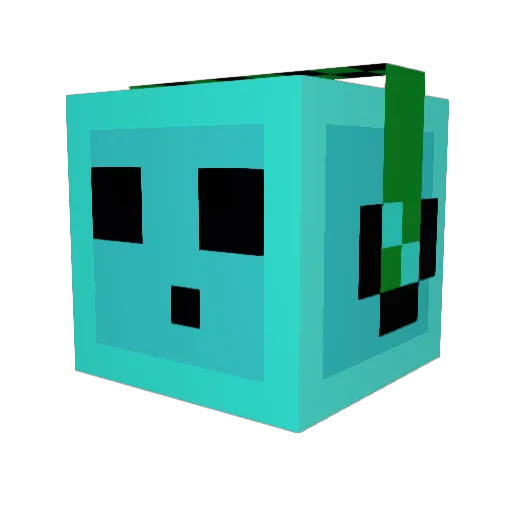 Abi_Slimee Minecraft avatar head, 3D render