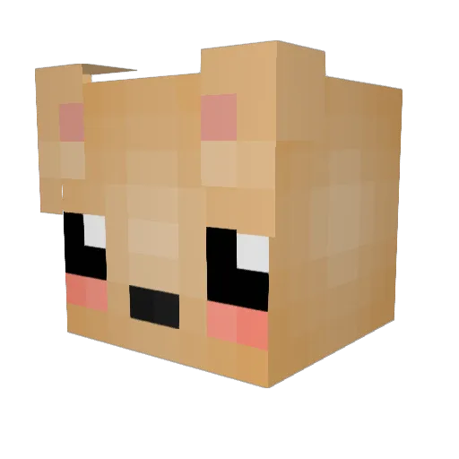 Abi_TW Minecraft avatar head, 3D render