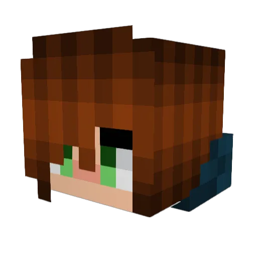Abib918 Minecraft avatar head, 3D render