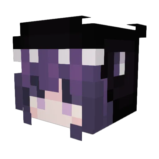 Abibabie Minecraft avatar head, 3D render