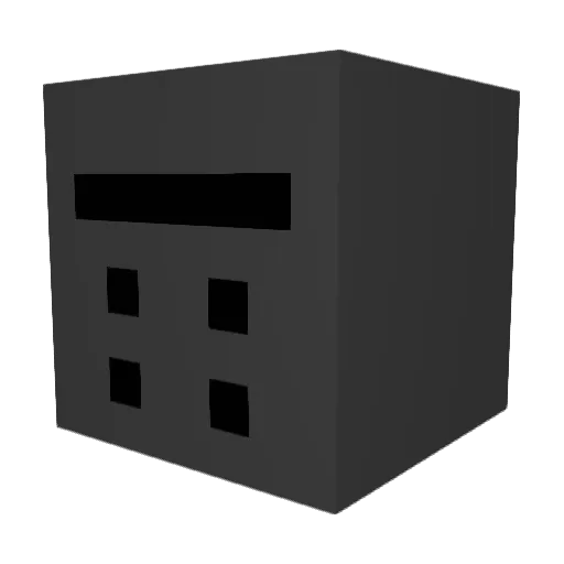 Abiddonx Minecraft avatar head, 3D render