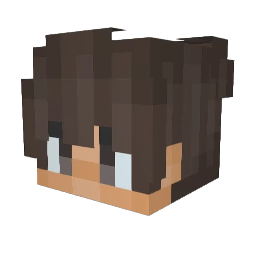 AbielZ Minecraft avatar head, 3D render
