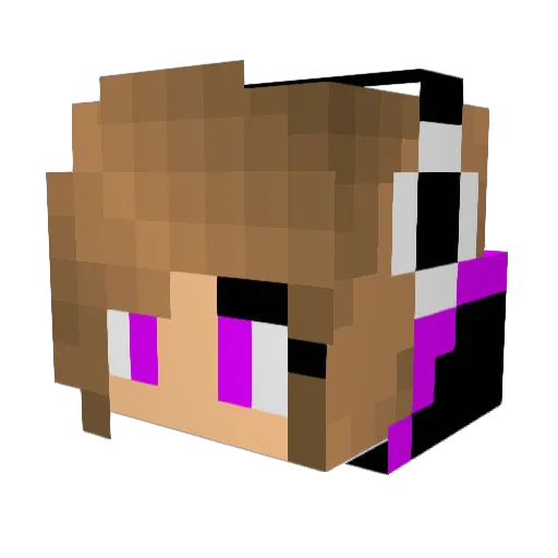 Abigail4245 Minecraft avatar head, 3D render