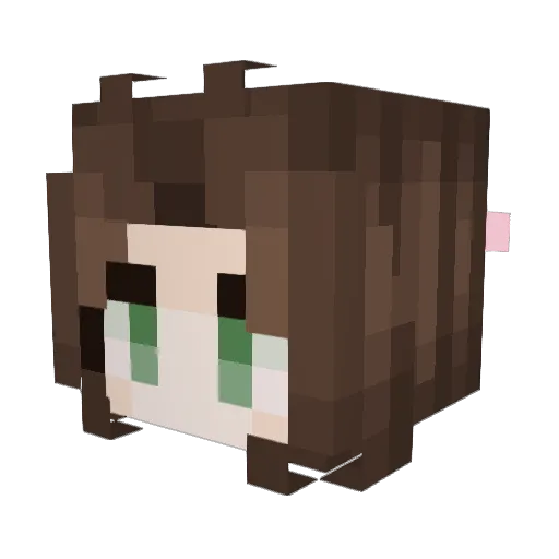 AbigailAstorr Minecraft avatar head, 3D render