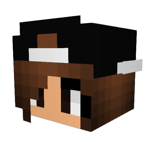AbigailJane2005 Minecraft avatar head, 3D render
