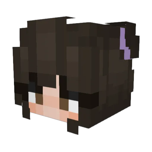 AbigailKayy Minecraft avatar head, 3D render