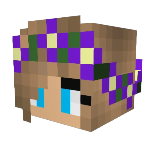 Abigail_Rose22 Minecraft avatar head, 3D render