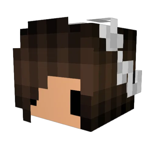 Abigailabeebee Minecraft avatar head, 3D render