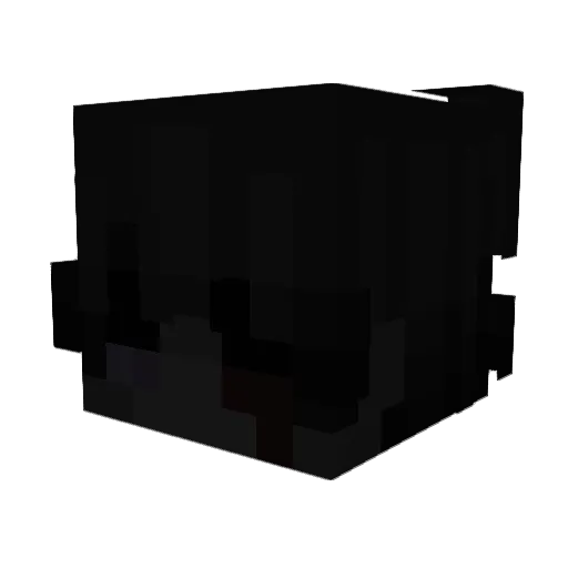 Abikus Minecraft avatar head, 3D render
