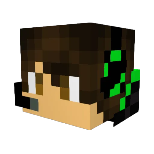 Abilo2511 Minecraft avatar head, 3D render