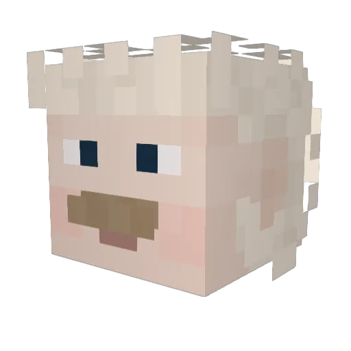 Abilove121 Minecraft avatar head, 3D render