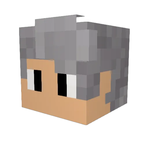 AbimanyuRG Minecraft avatar head, 3D render