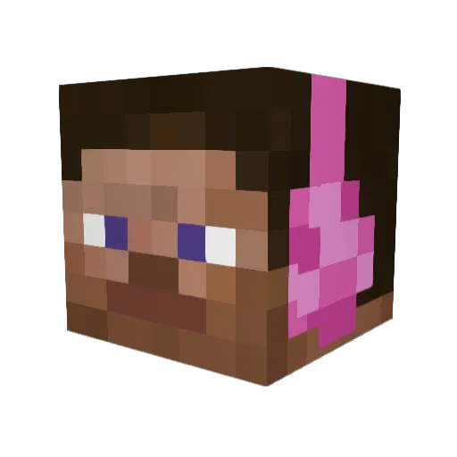 Abimys Minecraft avatar head, 3D render