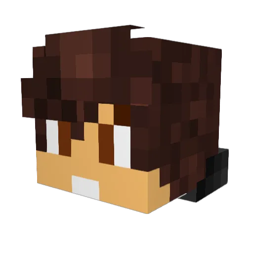 Abisa19GT Minecraft avatar head, 3D render
