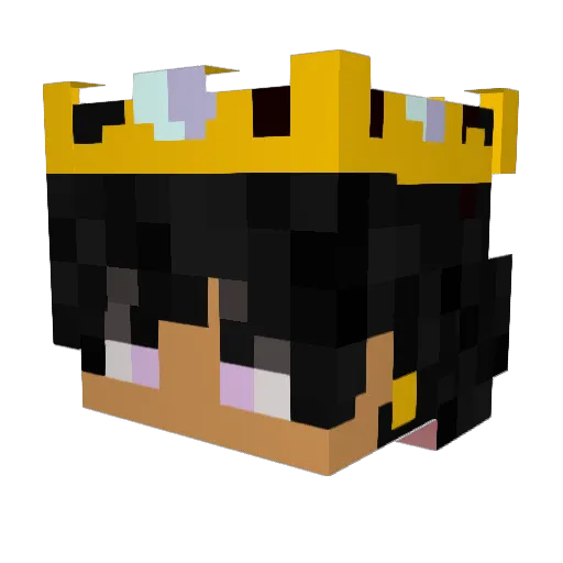 AbisaiC2 Minecraft avatar head, 3D render