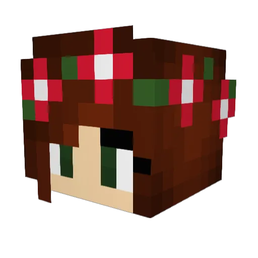 Abisaur Minecraft avatar head, 3D render