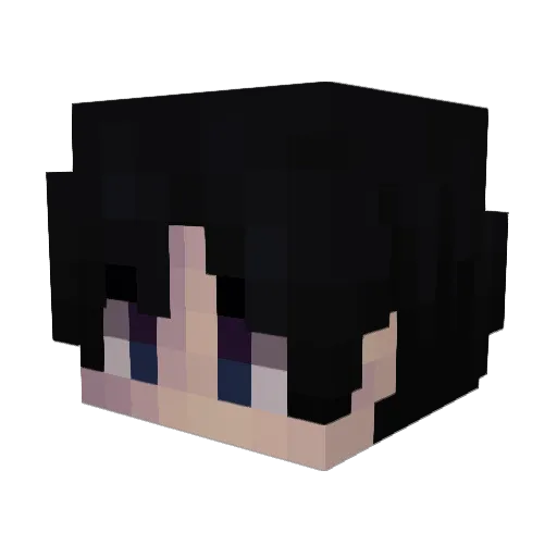 AbishekuW Minecraft avatar head, 3D render
