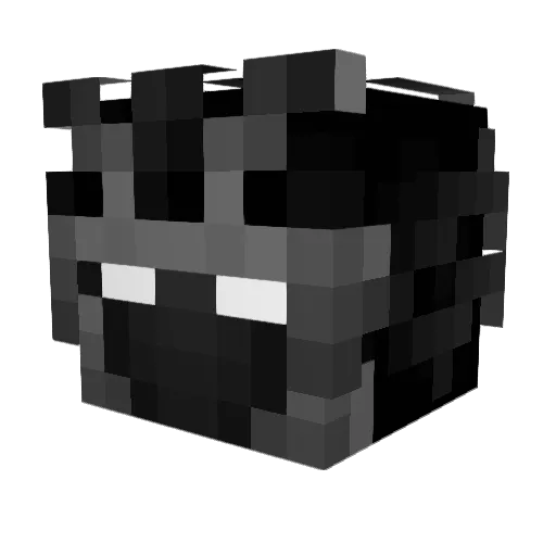 Abisis Minecraft avatar head, 3D render