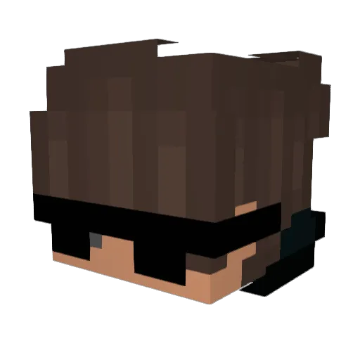 Abismal453 Minecraft avatar head, 3D render
